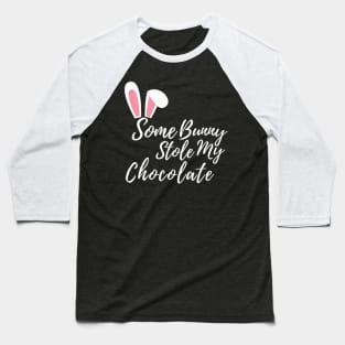 Easter Bunny Ears Chocolate Lover's Design. Cute Bunny Rabbit Pun Design. Baseball T-Shirt